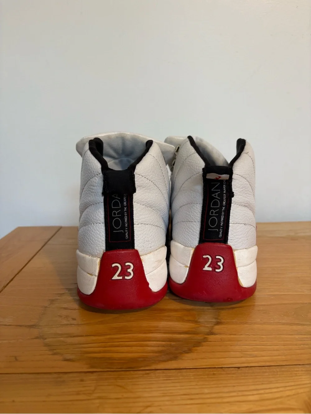 Air Jordan 12 Retro 'Cherry' (2009) high-top basketball sneakers, size 12
